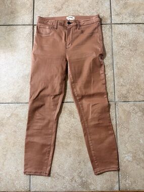 L'AGENCE Margot Coated Crop High Waist Skinny Jeans